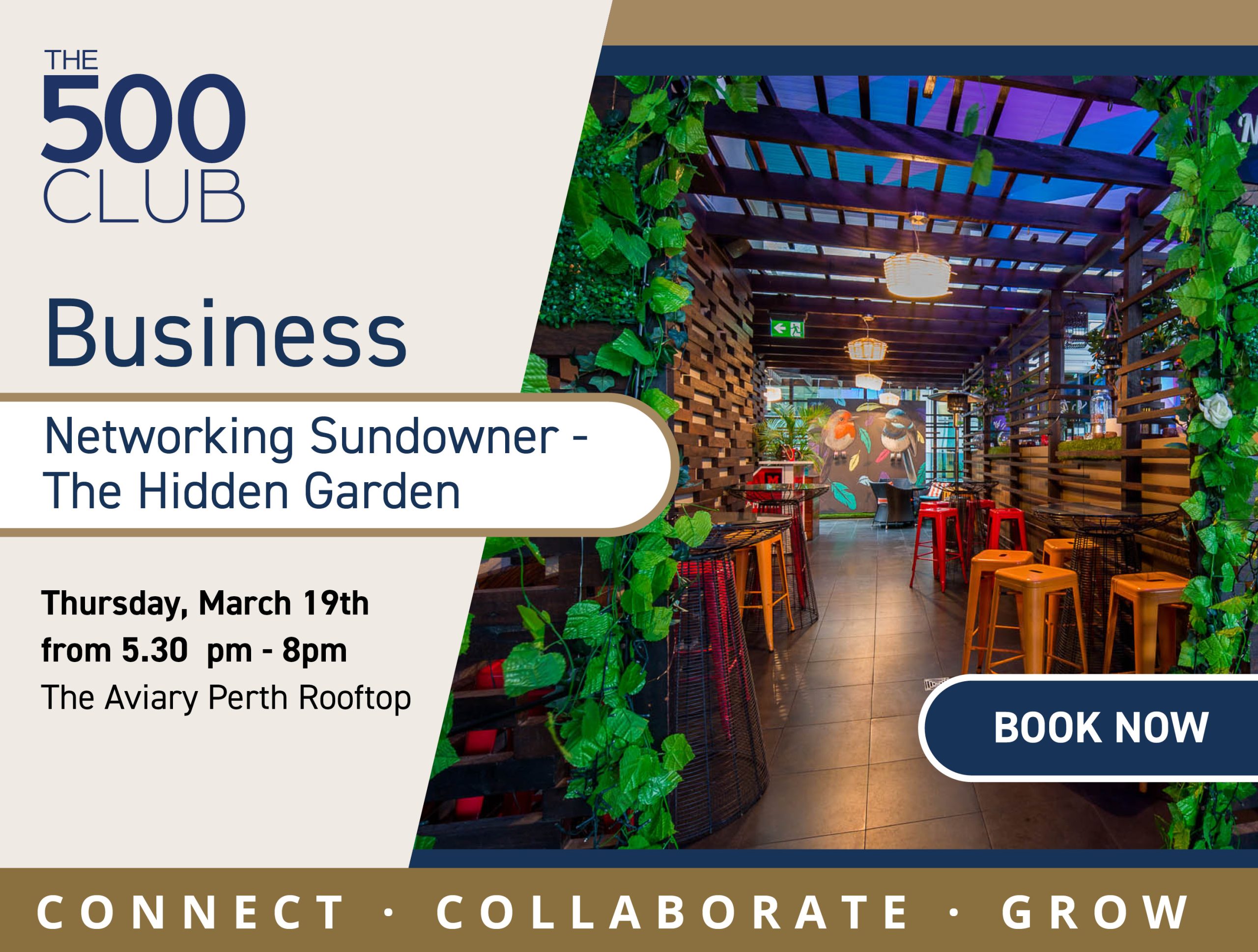 Networking Sundowner - The Hidden Garden