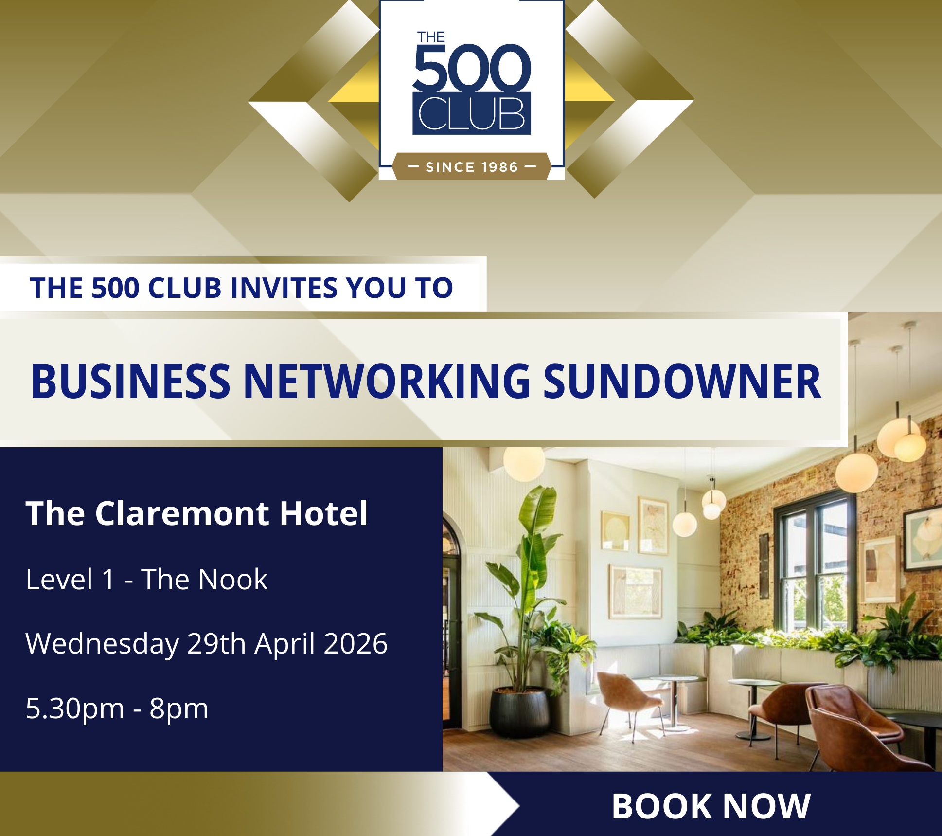Join Us for Our Next Sundowner at The Claremont Hotel