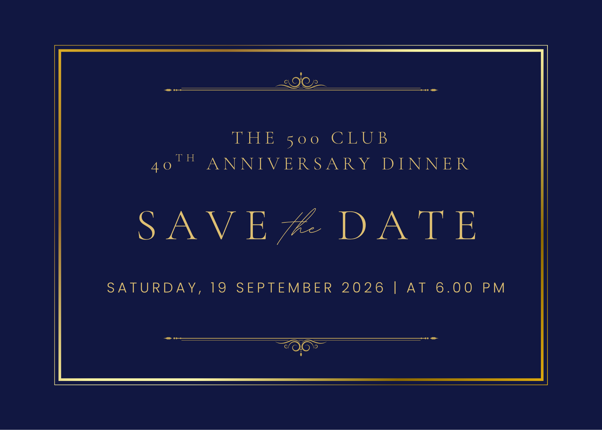 The 500 Club 40th Anniversary