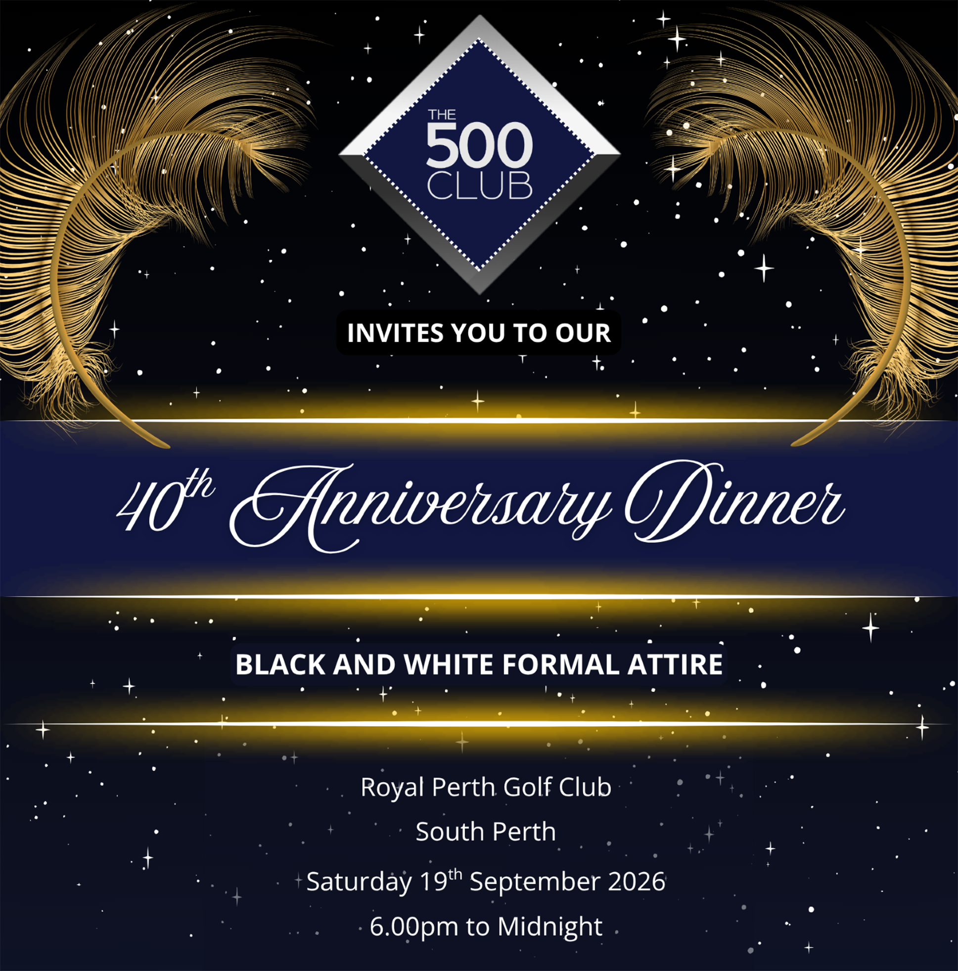 The 500 Club 40th Anniversary Dinner